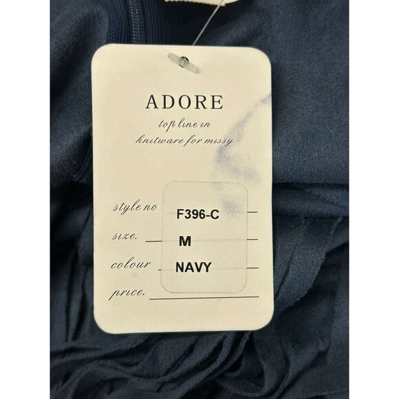 Adore Women's Size Medium Navy Blue Suede Maxi Two-tiered Fringe Skirt - Picture 3 of 14